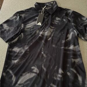 Adidas men’s golf shirt. Breathable mesh polo, lightweight.